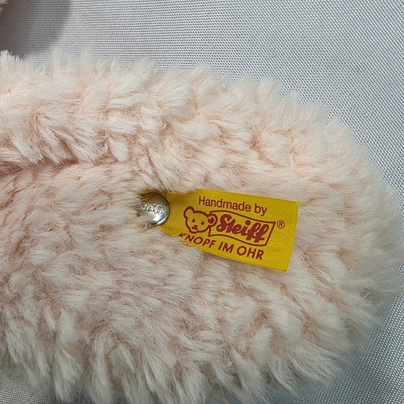 Steiff Cuddly Friends Candy Pink Rabbit Plush Stuffed Toy Curly 17 Inch - Picture 8 of 10